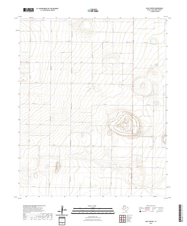 Milo Center topographic map thumbnail