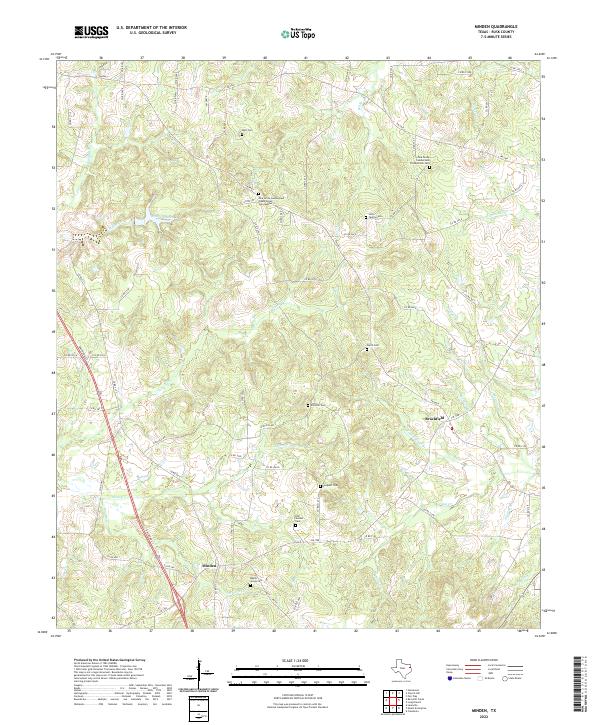 Minden topographic map thumbnail