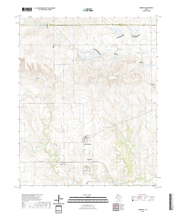 Mobeetie topographic map thumbnail