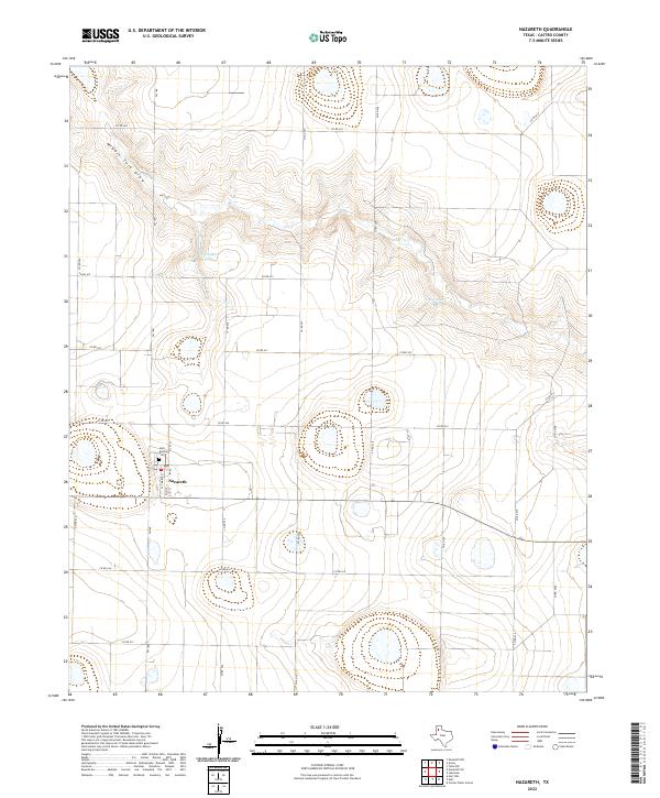 Nazareth topographic map thumbnail