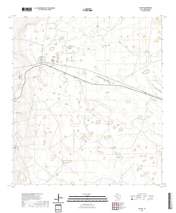 Oilton topographic map thumbnail