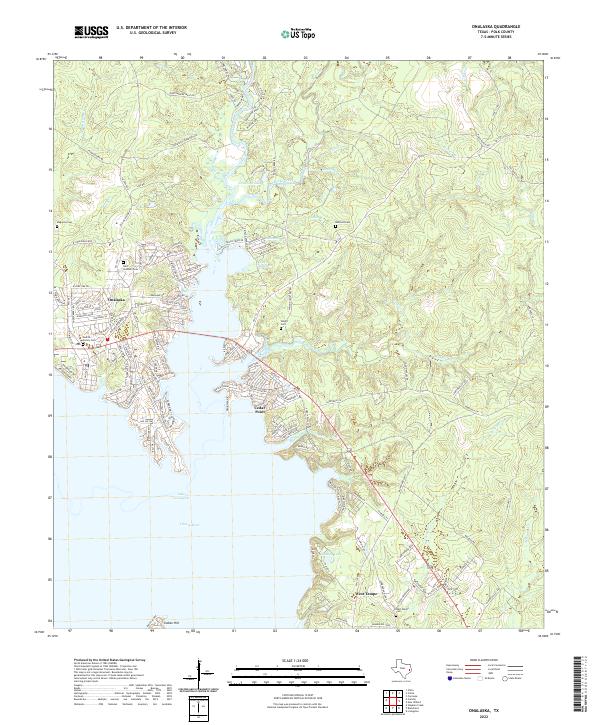 Onalaska 2022 topographic map thumbnail
