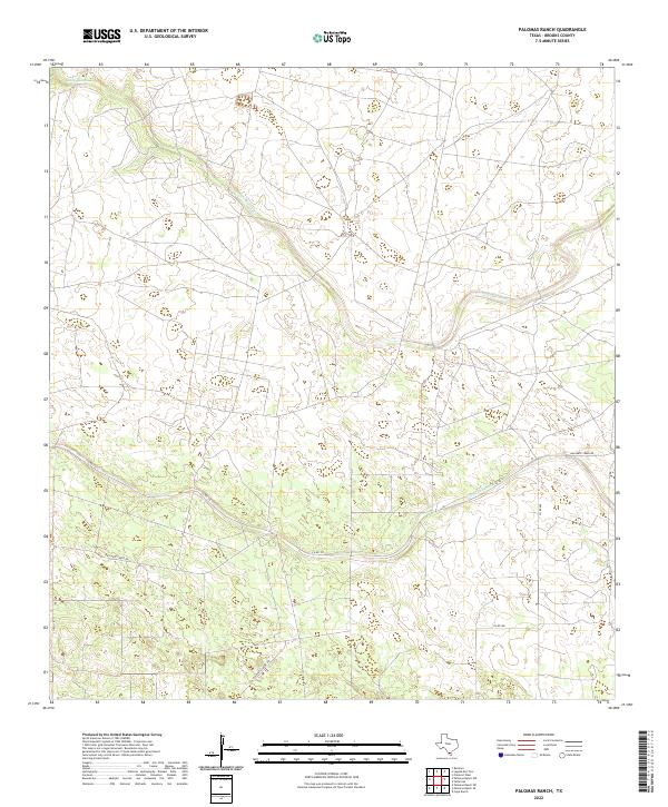 Palomas Ranch topographic map thumbnail