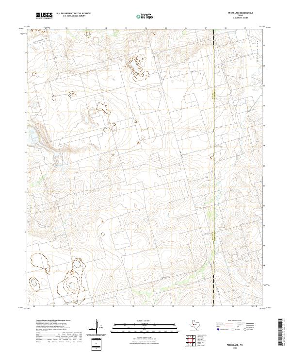 Pecks Lake topographic map thumbnail