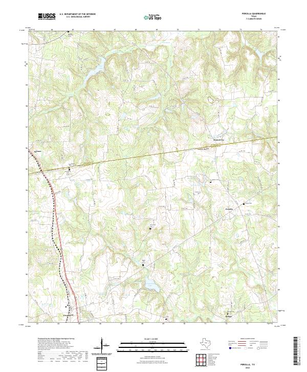 Percilla topographic map thumbnail