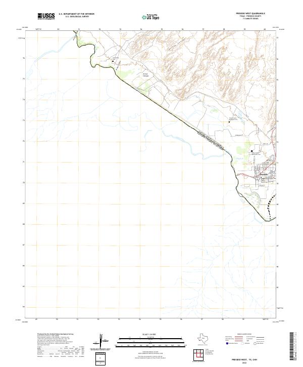 Presidio West topographic map thumbnail
