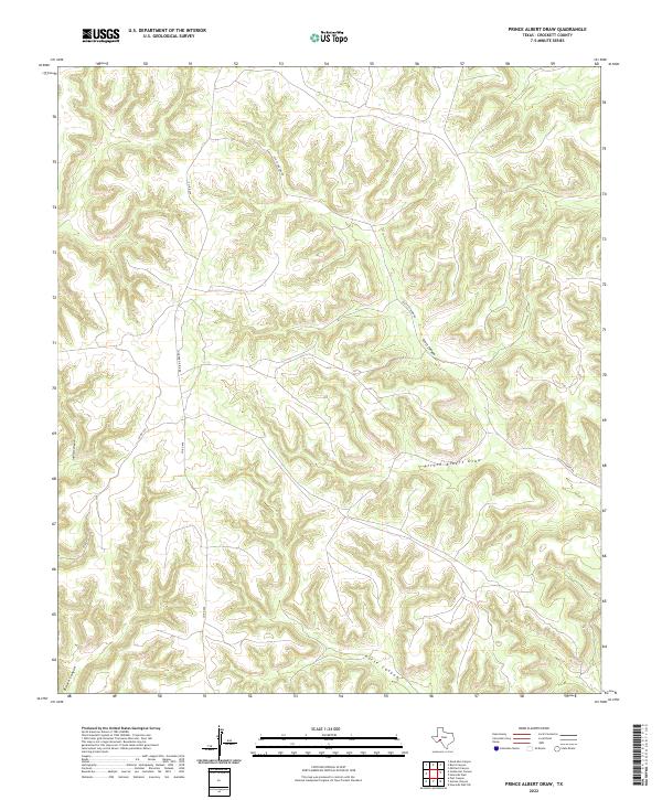 Prince Albert Draw topographic map thumbnail