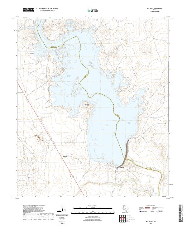 Red Bluff topographic map thumbnail
