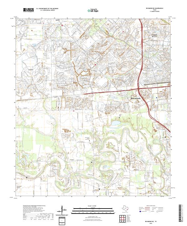 Richmond NE topographic map thumbnail
