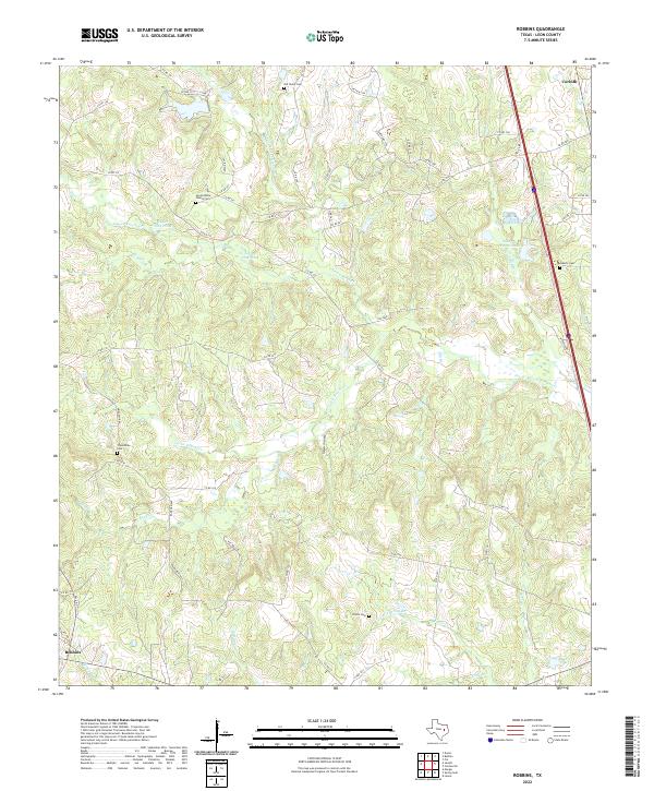 Robbins topographic map thumbnail