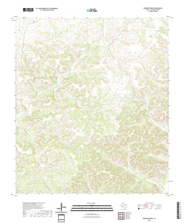 Robinson Draw topographic map thumbnail