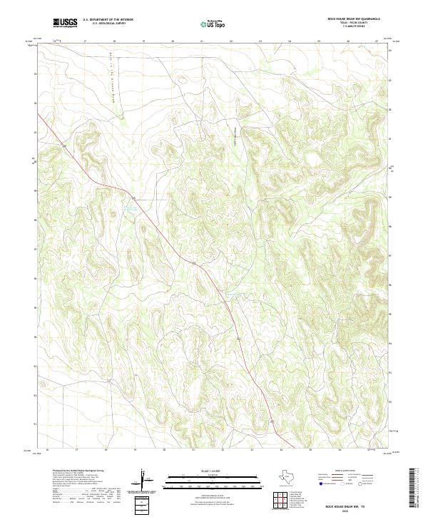 Rock House Draw NW topographic map thumbnail