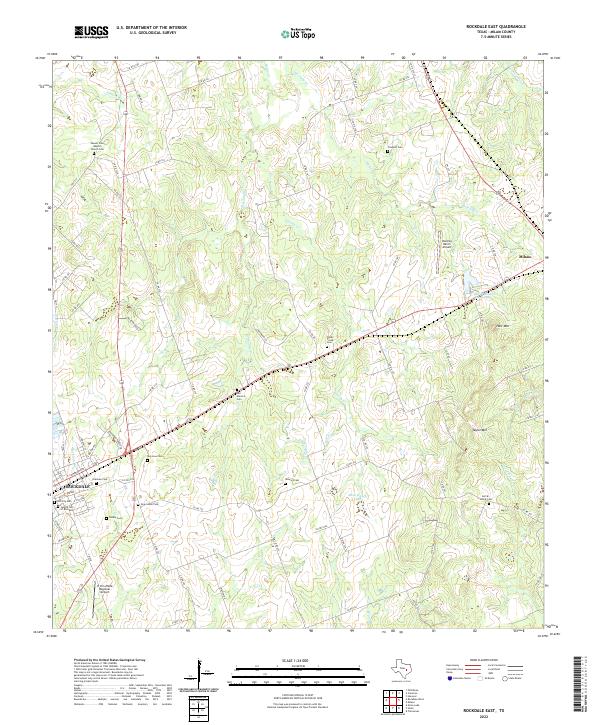 Rockdale East topographic map thumbnail