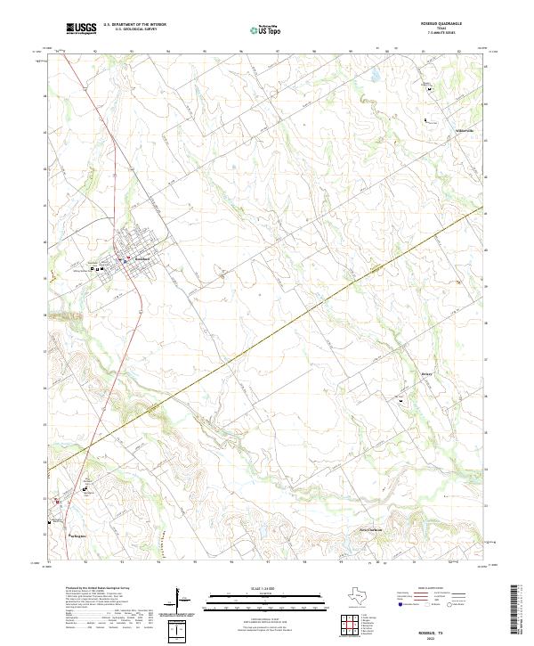 Rosebud topographic map thumbnail