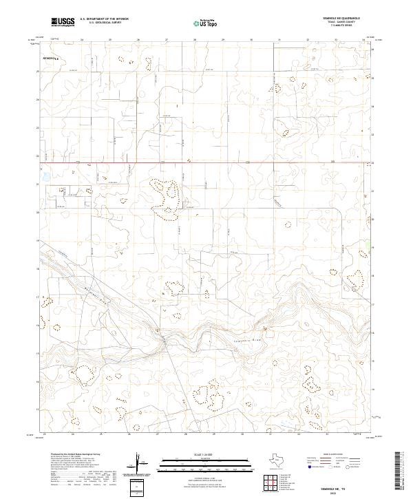 Seminole NE topographic map thumbnail