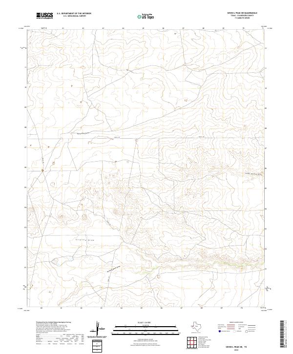 Seven L Peak NE topographic map thumbnail