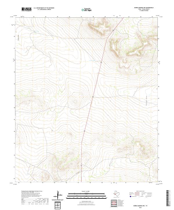 Sierra Madera NW topographic map thumbnail