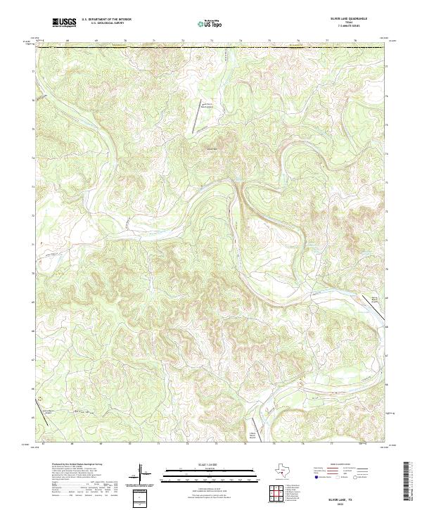 Silver Lake topographic map thumbnail