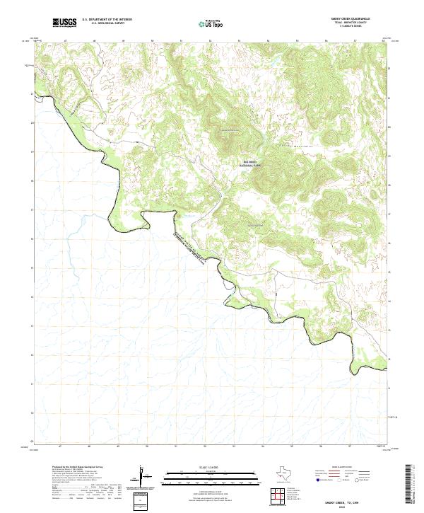 Smoky Creek topographic map thumbnail