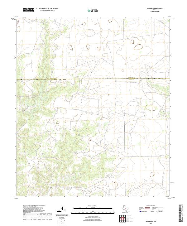 Sonora NE topographic map thumbnail