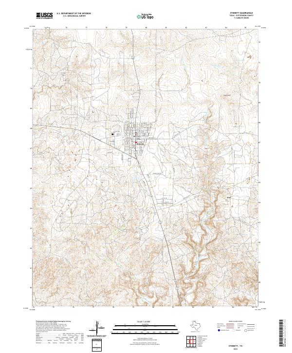 Stinnett topographic map thumbnail