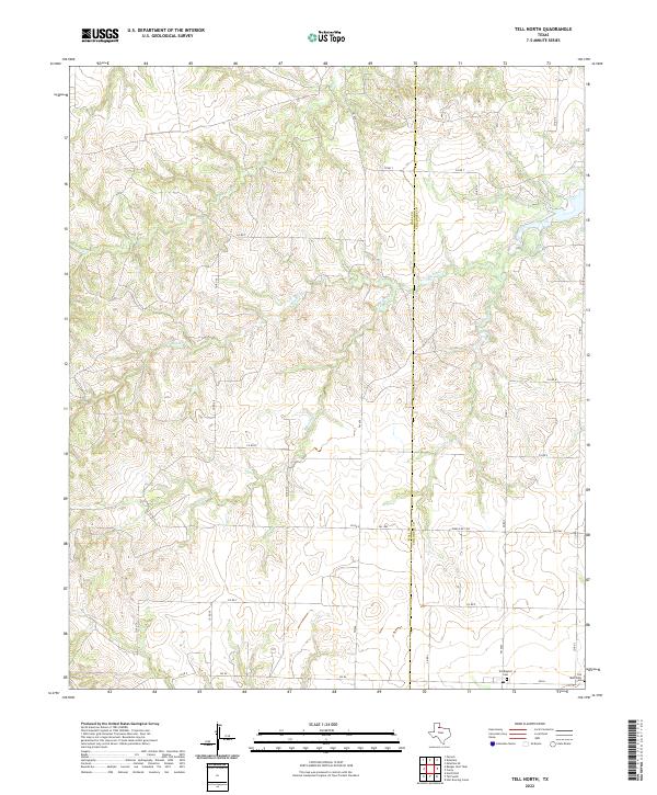 Tell North 2022 topographic map thumbnail