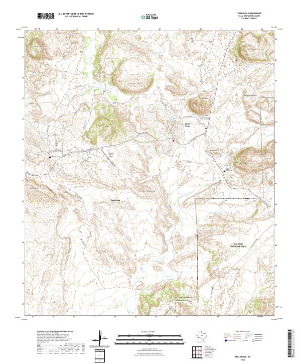 Terlingua 2022 topographic map thumbnail