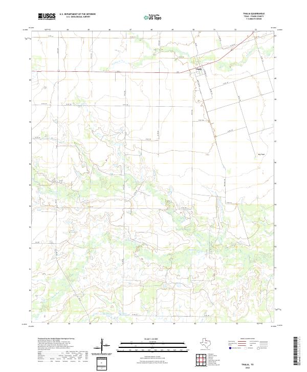 Thalia topographic map thumbnail