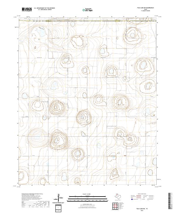Tule Lake NW 2022 topographic map thumbnail