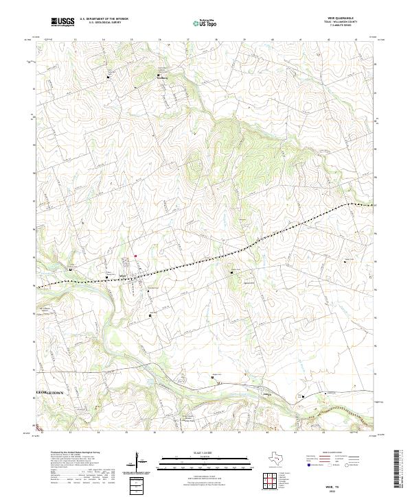 Weir topographic map thumbnail