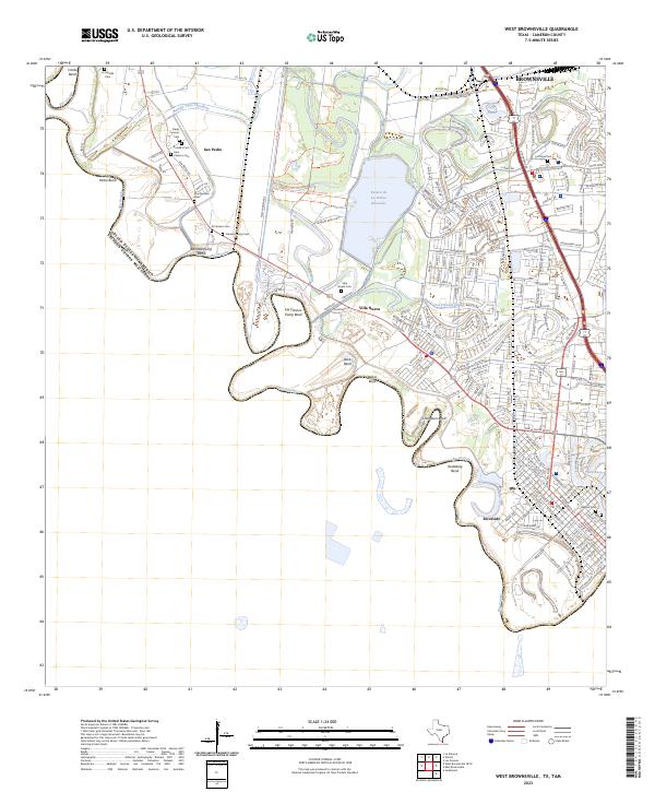 West Brownsville 2023 topographic map thumbnail