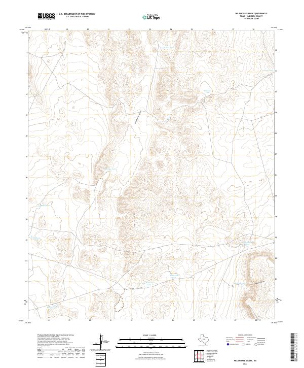 Wildhorse Draw topographic map thumbnail