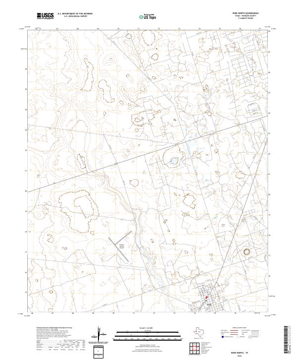 Wink North topographic map thumbnail