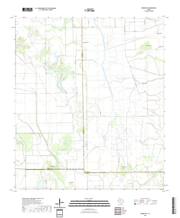 Winnie NW topographic map thumbnail