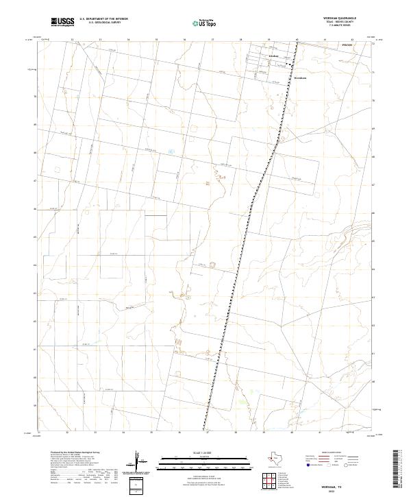Worsham 2022 topographic map thumbnail