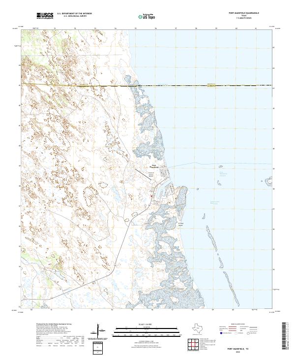Port Mansfield topographic map thumbnail