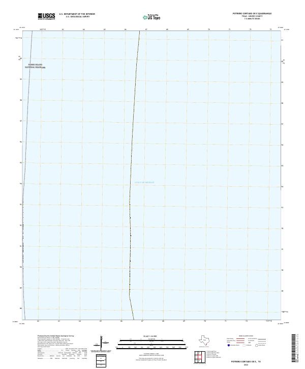 Potrero Cortado OE E 2022 topographic map thumbnail