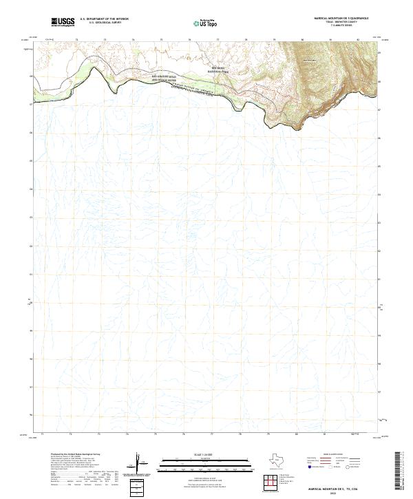 Mariscal Mountain OE S topographic map thumbnail