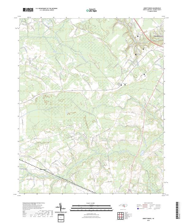 Abbottsburg topographic map thumbnail