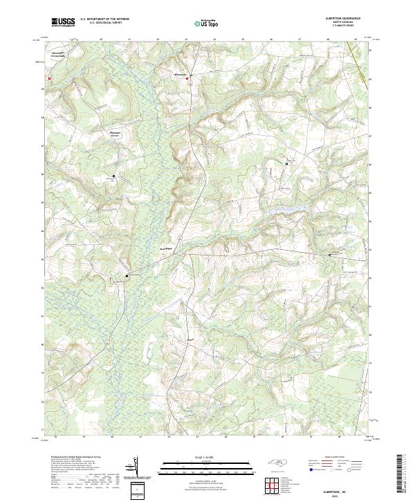 Albertson topographic map thumbnail