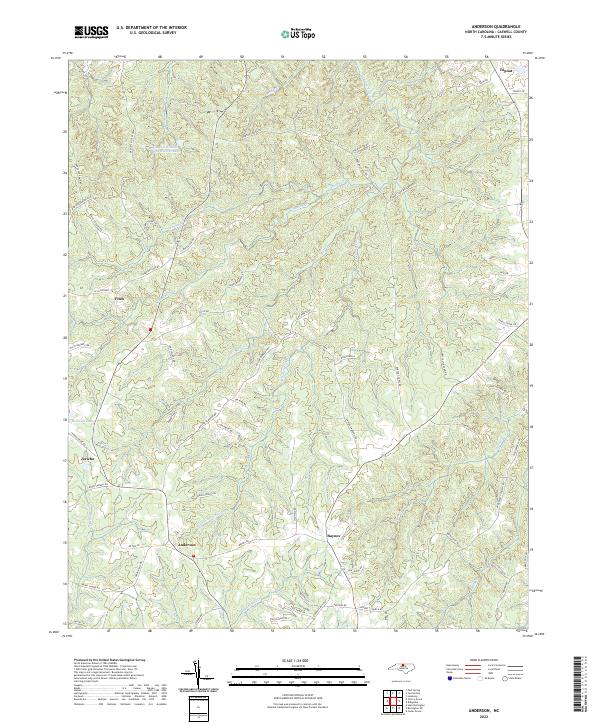 Anderson topographic map thumbnail