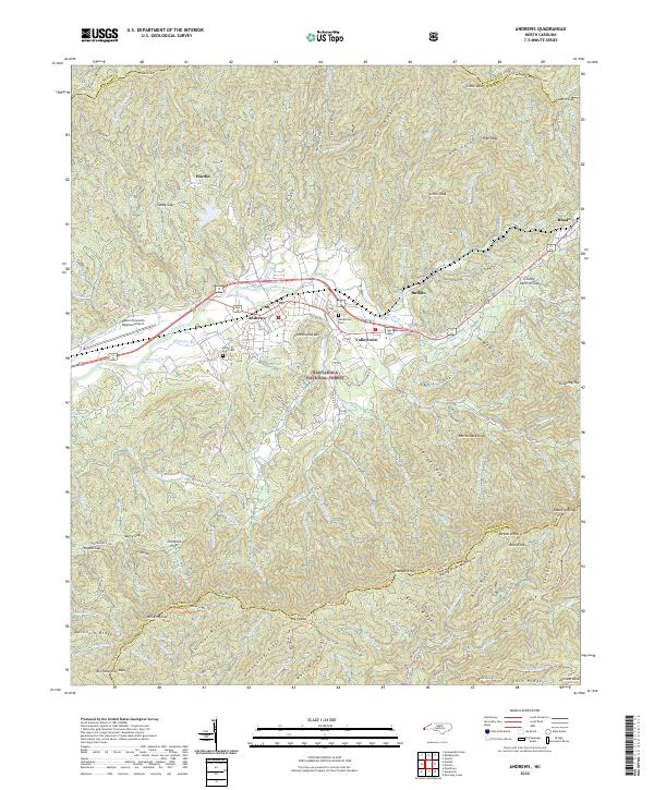Andrews topographic map thumbnail