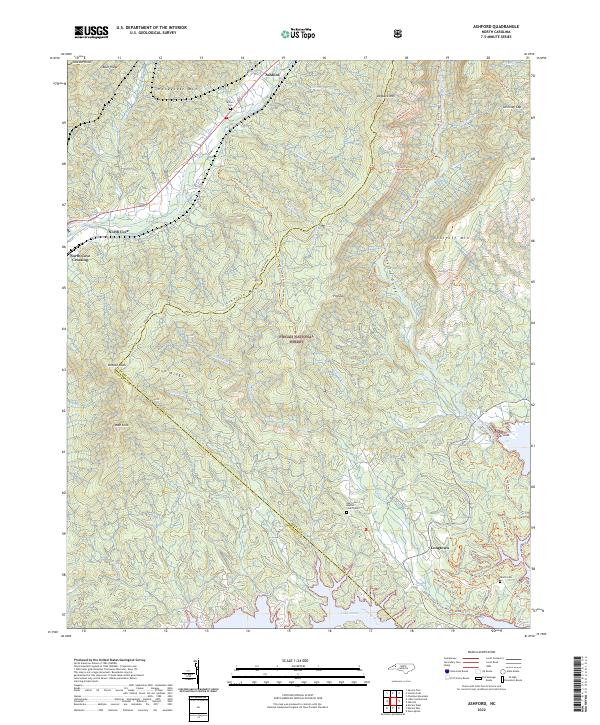 Ashford topographic map thumbnail