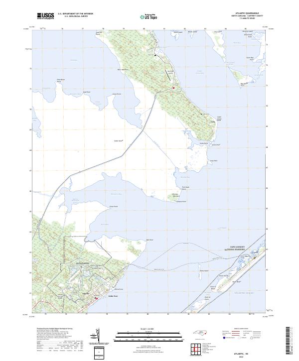 Atlantic topographic map thumbnail