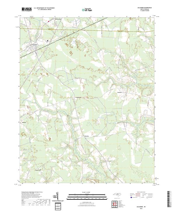 Aulander topographic map thumbnail