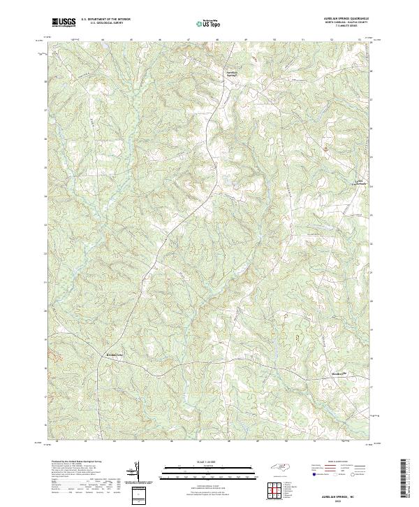 Aurelian Springs topographic map thumbnail