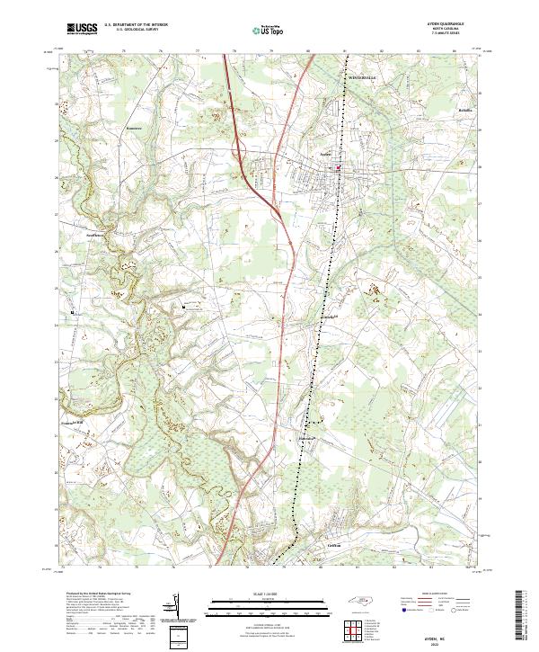 Ayden topographic map thumbnail