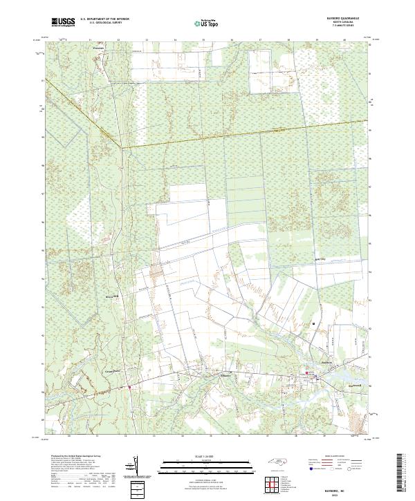 Bayboro topographic map thumbnail