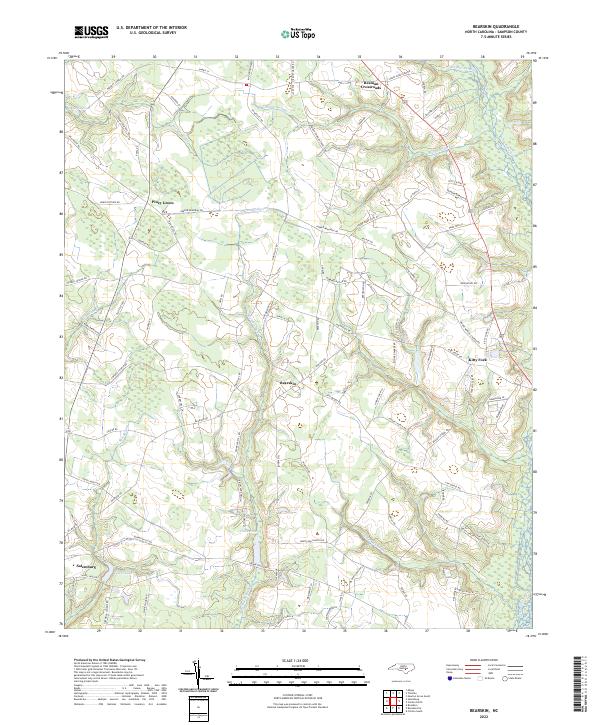 Bearskin topographic map thumbnail