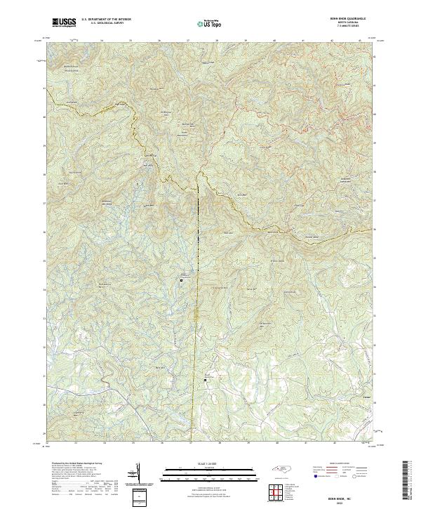 Benn Knob topographic map thumbnail